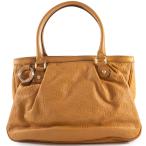 ショッピンググッチ グッチ グッチシマ スーキー ハンドバッグ 296835 レザー ブラウン レディース GGマーモントチャーム GUCCI 中古