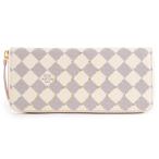 ショッピングダミエ ルイ ヴィトン ポルトフォイユ クレマンス 長財布 N60252 ダミエ アズール LOUIS VUITTON 未使用 中古