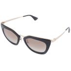 プラダ サングラス 眼鏡 SPR 53 プラスチック ブラック グレー レディース キャットアイ PRADA 中古