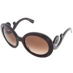 プラダ サングラス 眼鏡 SPR 27N プラスチック ブラウン レディース ミニマルバロック グラデーション PRADA 中古