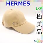 [ превосходный товар ] Hermes HERMES Serena seashell раковина H Logo Serie кнопка колпак шляпа 58 размер хлопок хлопок искусственный шелк бежевый 