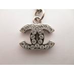 [ прекрасный товар ] Chanel CHANEL CC Logo стразы серебряный pre -tedo колье серебряный 