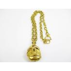 CHANEL Chanel CC здесь Mark Gold длинный колье Gold 