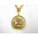 CHANEL Chanel CC здесь Mark Gold pre -tedo колье Gold 