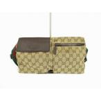 GUCCI Gucci GG парусина сумка-пояс сумка "body" ремень сумка поясная сумка 