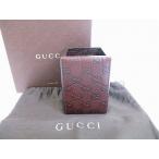 [ очень красивый товар ] GUCCI Guccisima кожа дерево пенал авторучка держатель бардачок мужской женский чай 