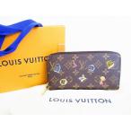  Louis Vuitton LOUIS VUITTON монограмма la блок Zippy бумажник раунд застежка-молния длинный кошелек мужской женский [ не использовался ]
