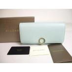  BVLGARY BVLGARI BVLGARY BVLGARY Logo зажим машина f кожа 2. складывать длинный кошелек Large бумажник мужской женский [ не использовался хранение товар ]