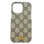  Gucci GUCCI смартфон кейс iPhone13 Pro кейс GGs шкив m парусина Brown 