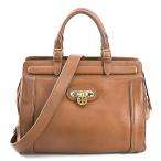 トリーバーチ Tory Burch ハンドバッグ ショルダーバッグ レザー ブラウン