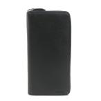 プラダ PRADA ラウンドファスナー長財布 レザー ブラック