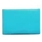 エルメス HERMES カードケース カルヴィ シェブルミゾル ターコイズブルー