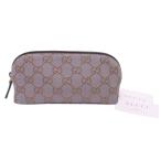  Gucci GUCCI сумка мульти- кейс GG парусина парусина металлик лиловый x Brown стандартный популярный 