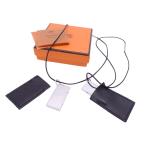  Hermes HERMES пара колье 2000 подвеска металл материалы x кожа серебряный x черный рекомендация 