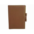  Hermes HERMES обложка для записной книжки кожа Brown x желтый рекомендация 
