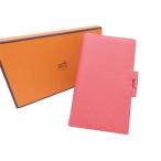  Hermes HERMES обложка для записной книжки Note покрытие Agenda покрытие кожа коралл розовый рекомендация 