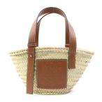 ロエベ LOEWE ハンドバッグ バスケットバッグ スモール ストロー/レザー ナチュラル/ブラウン