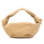 ボッテガヴェネタ BOTTEGAVENETA ハンドバッグ ダブルノット レザー ベージュ