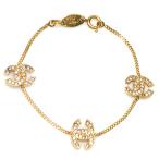 シャネル CHANEL ブレスレット ココマーク メタル/ラインストーン ゴールド/シルバー