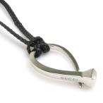  Gucci GUCCI колье серебряный 925/ кожа серебряный / черный 