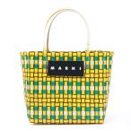 マルニ MARNI ハンドバッグ MARNI FLOWER CAFE/ポリプロピレン イエロー×グリーン