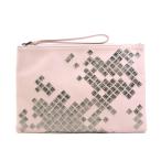  Bottega Veneta BOTTEGAVENETA клатч кожа розовый × серебряный 