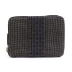 エルメス HERMES コインケース エールライン パースPM ナイロンキャンバス グレー