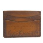 Berluti Berluti футляр для карточек кожа Brown 