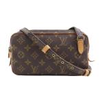ルイ ヴィトン LOUIS VUITTON ショルダーバッグ  マルリー バンドリエール モノグラムキャンバス ブラウン