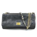ドルチェアンドガッバーナ DOLCE&GABBANA ショルダーバッグ パイソン ブラック
