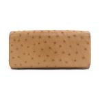 ショッピングロエベ ロエベ LOEWE 長財布 オーストリッチ ライトブラウン