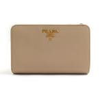 ショッピングプラダ プラダ PRADA 二つ折り財布 レザー ベージュ