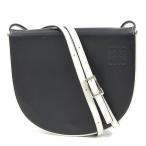 ショッピングロエベ ロエベ LOEWE ショルダーバッグ ベルトバッグ ヒールバッグ レザー ブラック×ホワイト