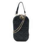  Christian Dior Christian Dior смартфон кейс phone сумка Lady Dior Call'in Dior овчина черный 