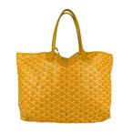 ゴヤール GOYARD ハンドバッグ トートバッグ サンルイ PVC/レザー イエロー