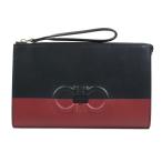  Salvatore Ferragamo Salvatore Ferragamo клатч gun chi-ni кожа черный × темный красный 