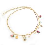 ショッピングGABBANA ドルチェアンドガッバーナ DOLCE&GABBANA ベルト チェーンベルト メタル ゴールド×マルチカラー