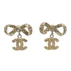 シャネル CHANEL ピアス メタル ゴールド