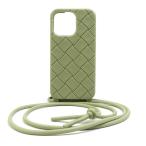 ボッテガヴェネタ BOTTEGAVENETA スマートフォンケース iPhone16 Pro イントレチャート シリコン グリーン系