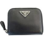 プラダ PRADA コインケース レザー ブラック