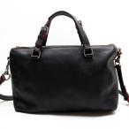 セリーヌ CELINE ハンドバッグ ショルダーバッグ レザー ブラック×レッド