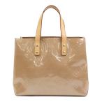ルイ ヴィトン LOUIS VUITTON ハンドバッグ モノグラムヴェルニ リードPM パテントレザー ベージュブラウン
