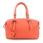 ボッテガヴェネタ BOTTEGAVENETA ハンドバッグ イントレチャート レザー オレンジピンク