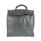 ゴヤール GOYARD リュック PVC/レザー グレー/ホワイト