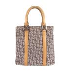 クリスチャンディオール Christian Dior ハンドバッグ トートバッグ トロッター キャンバス/レザー ブラウン