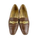 イヴ サンローラン YVES SAINT LAURENT パンプス レザー ブラウン