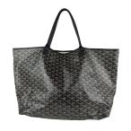 ゴヤール GOYARD ハンドバッグ トートバッグ サンルイGM PVCコーティングキャンバス ブラック