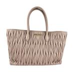 ショッピングMIUMIU ミュウミュウ MIUMIU ハンドバッグ ショルダーバッグ マテラッセ レザー ピンクベージュ