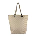 ショッピングＧＧキャンバス グッチ GUCCI ショルダーバッグ トートバッグ GGキャンバス/レザー ベージュ