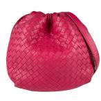 ボッテガヴェネタ BOTTEGAVENETA 斜め掛けショルダーバッグ イントレチャート レザー マゼンタ